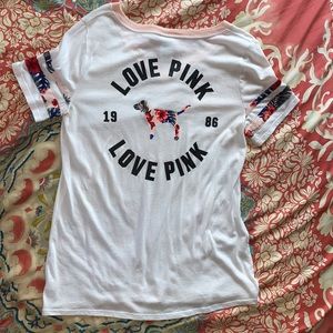 PINK size M oversized white shirt